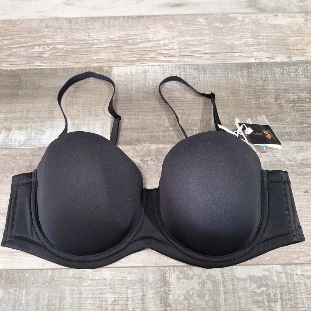 Wacoal 854119 Red Carpet Strapless Underwire 42C Bra Black Multiway
